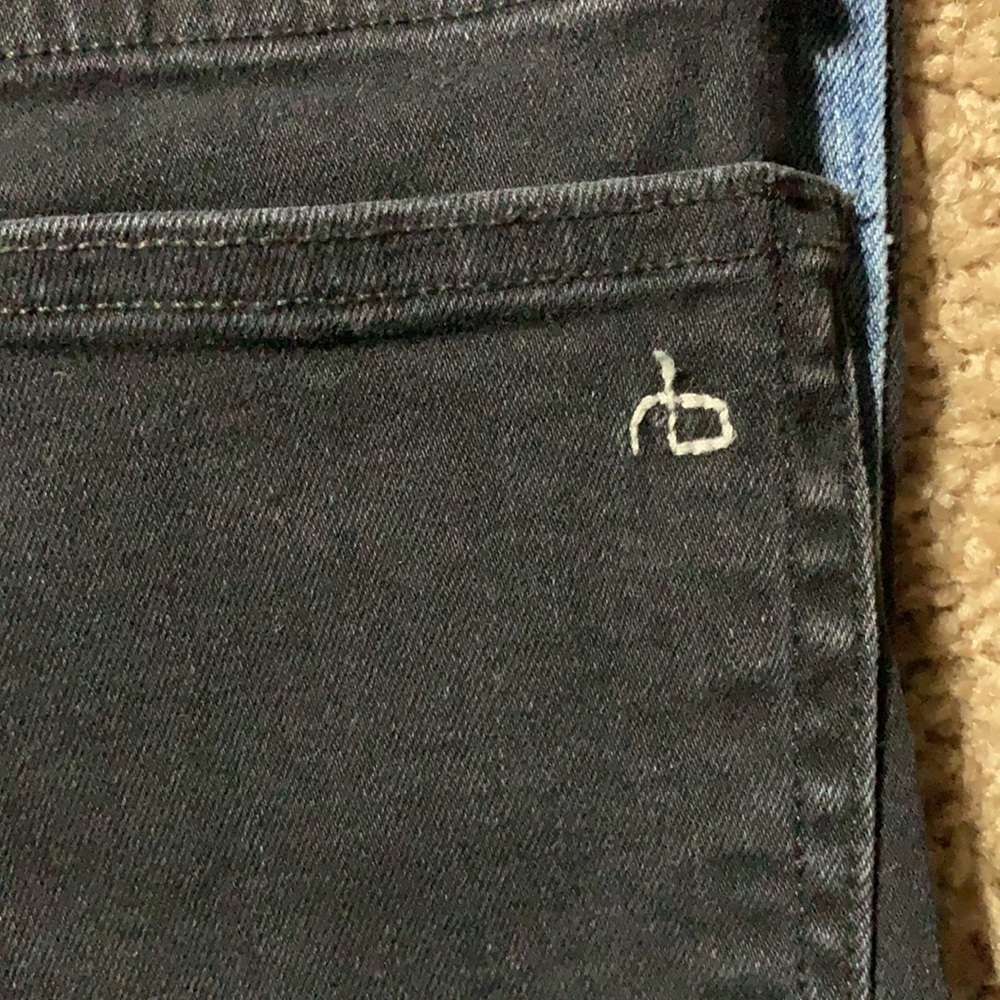Rag and Bone striped legs jeans Size 24, very good condition, bare hem - Picture 5 of 10
